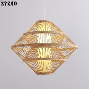 Rattan pendant light for restaurant, bar and hotel