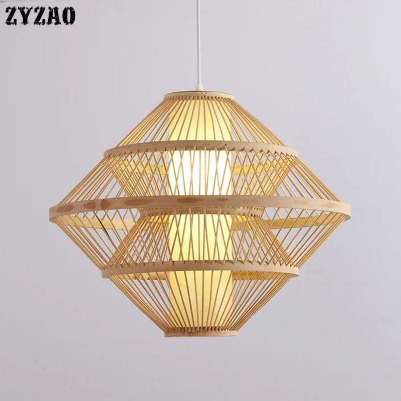 Rattan pendant light for restaurant, bar and hotel