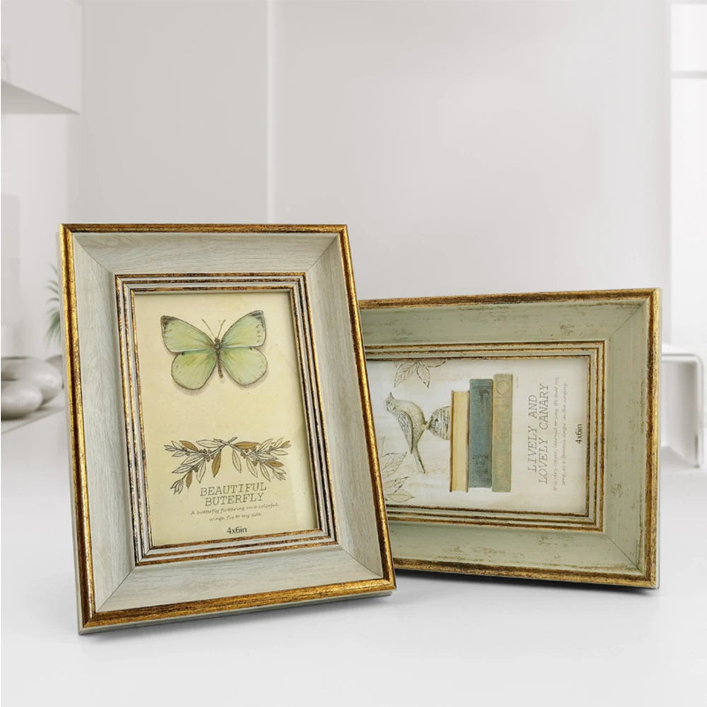 Vintage photo frame for horizontal portraits retro birthday wedding - vue 3 sur 9