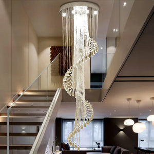 Modern creative crystal chandelier with LED lighting
