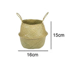 foldable rattan basket for storing flowers and accessories