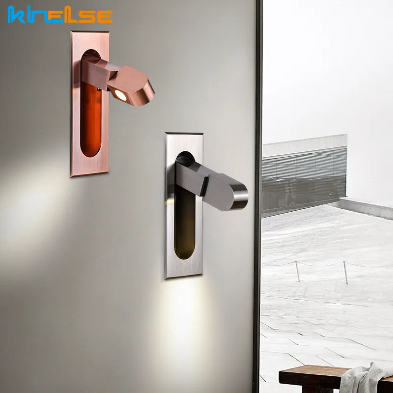 Wall reading light with integrated spotlight - vue 2 sur 8