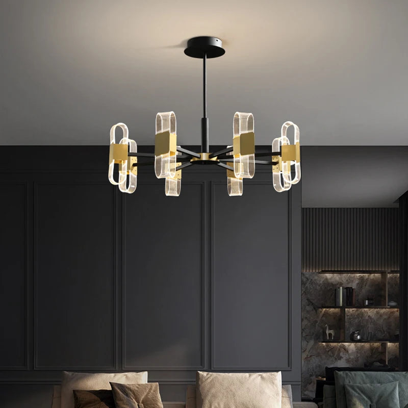 Luxury designer chandelier for elegant Nordic lighting