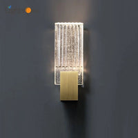 Modern minimalist crystal wall light for study and relaxation