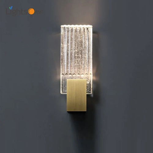 Modern minimalist crystal wall light for study and relaxation