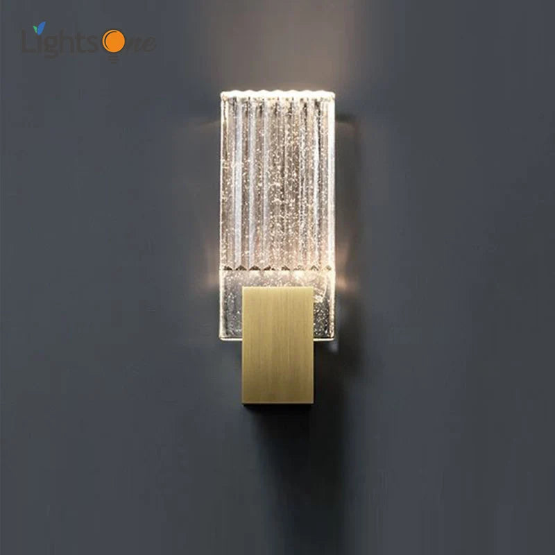 Modern minimalist crystal wall light for study and relaxation
