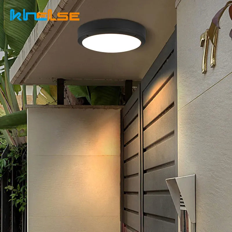Waterproof outdoor ceiling light for garden, balcony and porch lighting