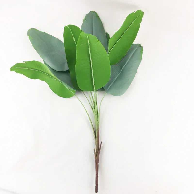 Large artificial monstera and banana plants for indoor decoration - vue 7 sur 9
