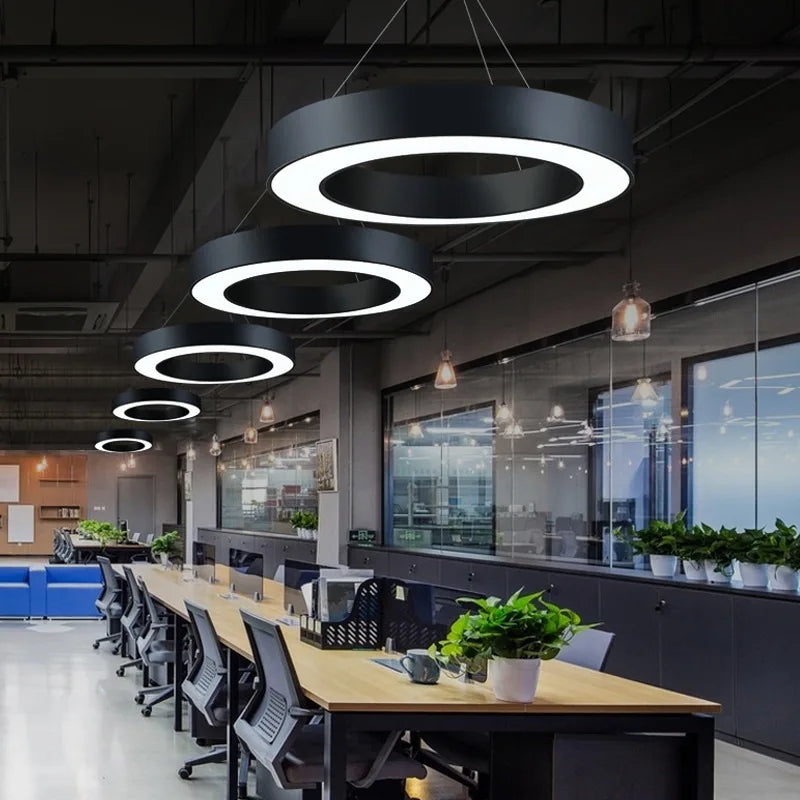 Minimalist metal LED pendant light