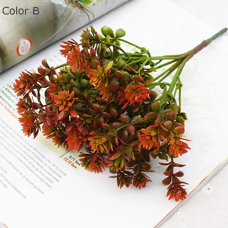 28 artificial succulent plant heads for wedding and garden decoration - vue 6 sur 12