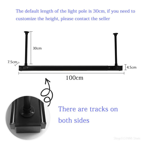 Led pendant track light for bar or industrial restaurant - vue 13 sur 17