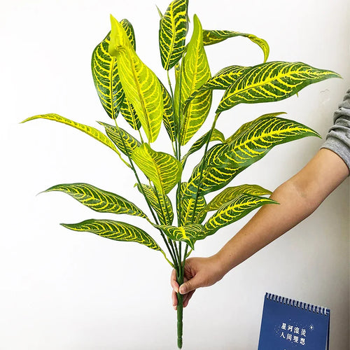 Large artificial tropical plant with leaves for indoor decoration - vue 11 sur 13