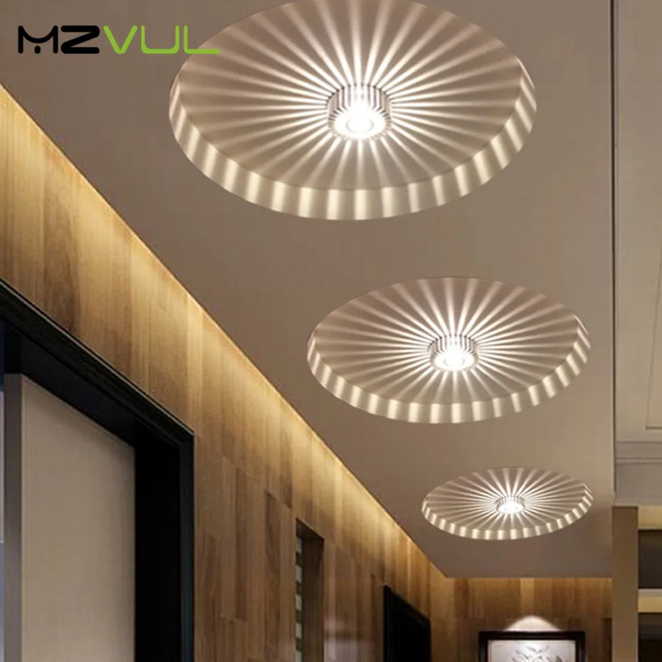 Modern ceiling light with creative recessed LED Artly lamp