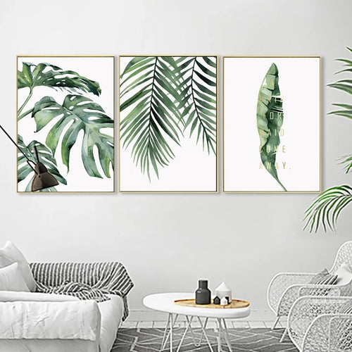 Nordic tropical plant modern wall art home decoration - vue 5 sur 7