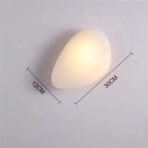 Modern glass pebble LED wall light for interior decor, hotel corridor, ceiling lighting - vue 16 sur 22