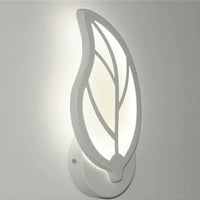 creative acrylic led wall light with leaves