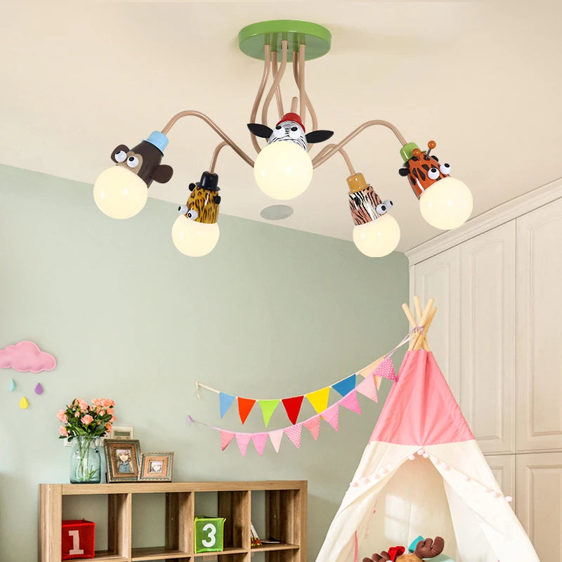 Modern balloon-shaped pendant light for children - vue 3 sur 12