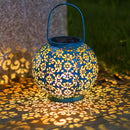 Decorative solar hanging lantern for outdoor garden