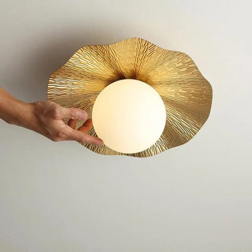 Modern nordic lotus ceiling light for living room - vue 6 sur 10