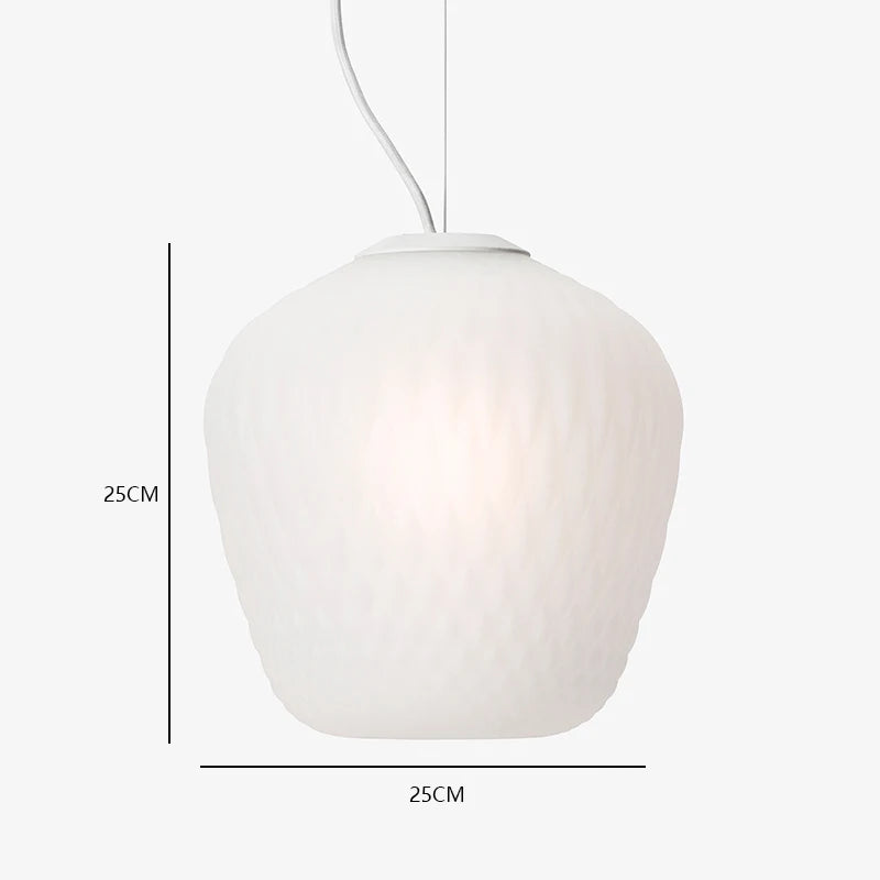 Nordic retro glass pendant light for interior decoration - vue 10 sur 10