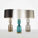 Retro glass bedside lamp with minimalist design for interior decor