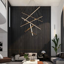 Modern rectangular designer chandelier for hallway and staircase