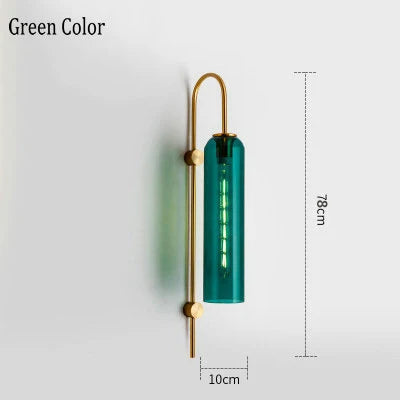 Smoked glass wall light for multiple uses