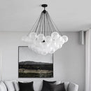 Nordic design glass bubble chandelier for a modern interior
