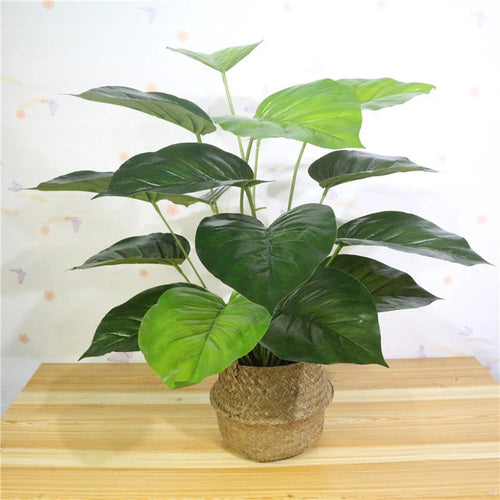 Artificial tropical monstera plant for indoor decoration - vue 6 sur 9