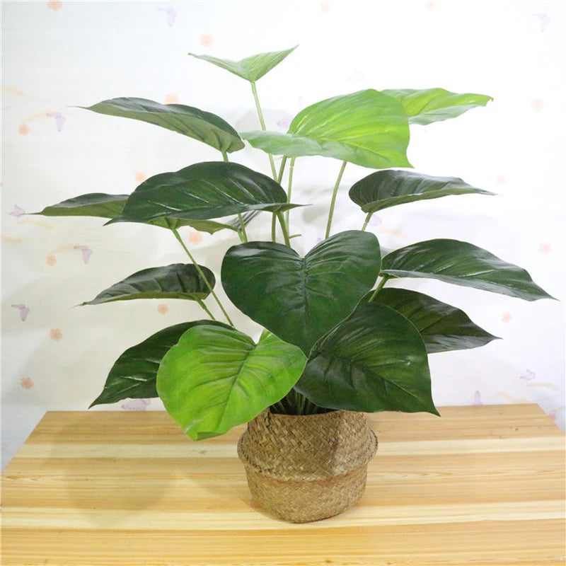 Artificial tropical monstera plant for indoor decoration - vue 5 sur 9