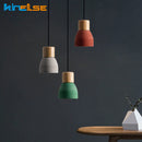 Concrete LED pendant light for vintage and loft style