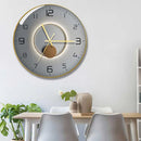 modern design creative geometric decorative glass wall clock