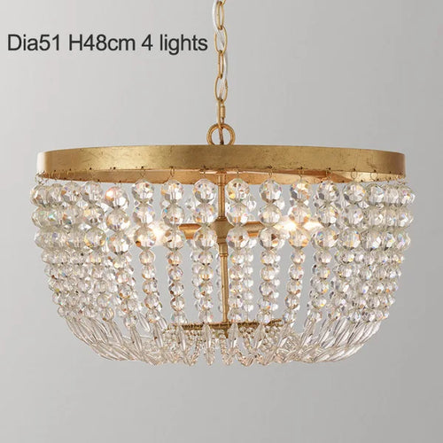 Vintage crystal pendant light in industrial style for elegant interiors - vue 14 sur 14