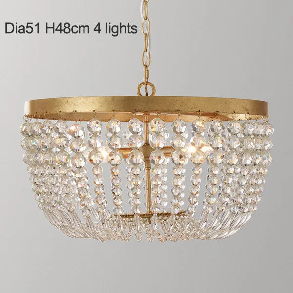 Vintage crystal pendant light in industrial style for elegant interiors - vue 13 sur 14