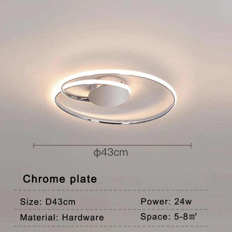 Modern LED ceiling light for elegant interior decor - vue 10 sur 10