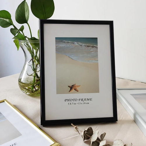 Aluminium photo frame for modern wall decor - vue 3 sur 9