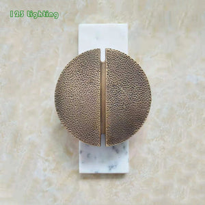 Natural marble wall light for modern decor and a warm atmosphere