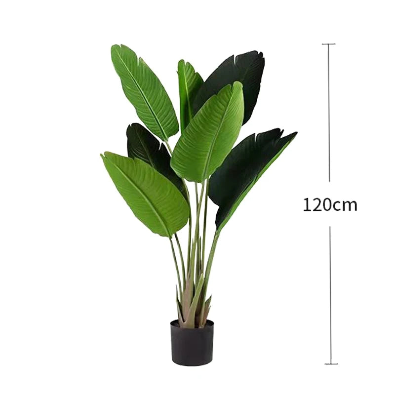 Tropical artificial potted tree for indoor and outdoor decoration
