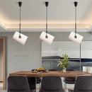 Nordic rotating modern fabric loft chandelier