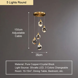 Modern sputnik crystal chandelier for interior decoration
