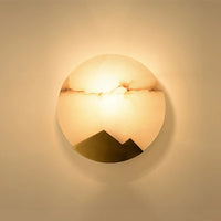 Minimalist marble LED wall light for elegant interiors