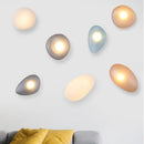 Modern glass pebble LED wall light for interior decor, hotel corridor, ceiling lighting
