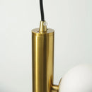 Modern matte glass LED chandelier pendant light