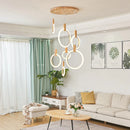 Loft style LED pendant chandelier for staircase