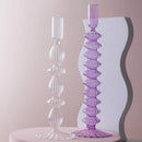 Crystal and glass wedding candle holders and centrepieces