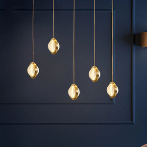 Modern luxury crystal pendant light for decorative interiors