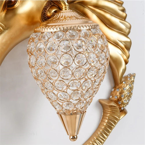 retro elephant wall light vintage decor for interior - vue 7 sur 8