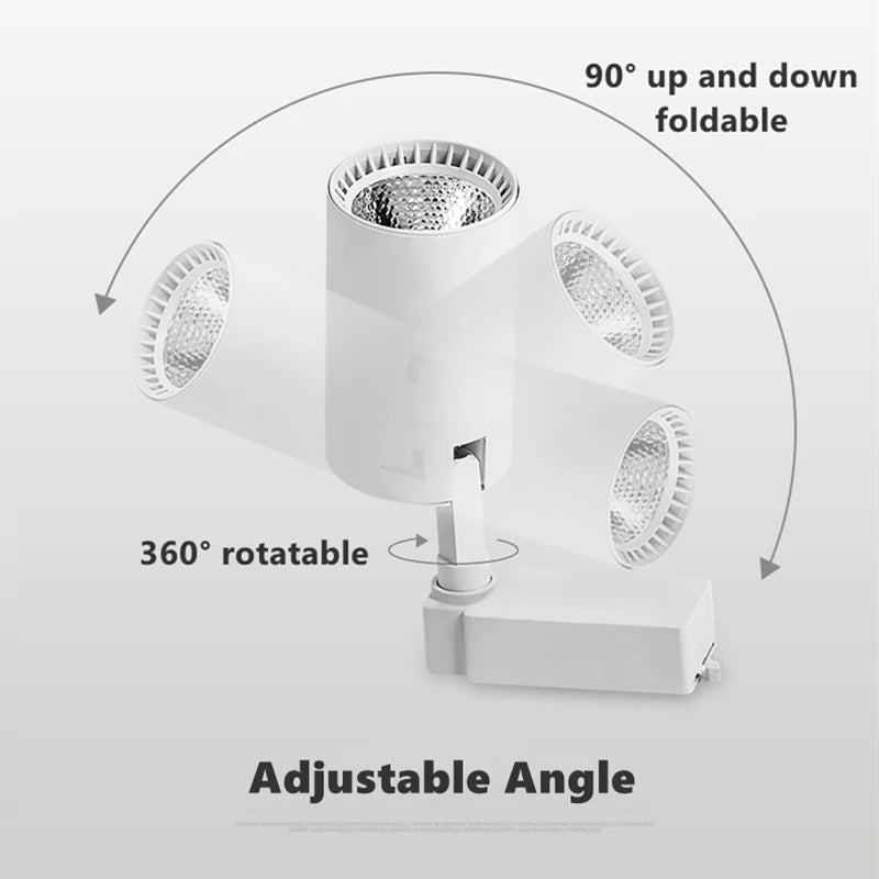 Rgb led track spotlight for dynamic ambient lighting - vue 4 sur 15