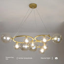 Modern glass pendant light with bulb included for interior decoration