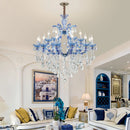 Modern iron and glass crystal art deco chandelier pendant light